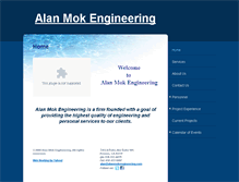 Tablet Screenshot of alanmokengineering.com